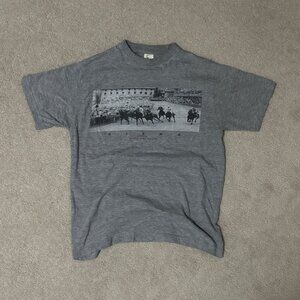 Vintage Siena Italy Palio Horse Race Graphic T-Shirt Gray
